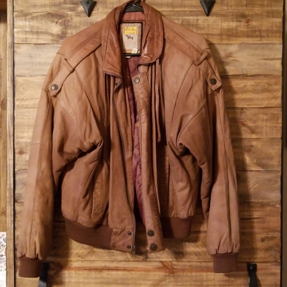 Awesome vintage suede/leather bomber jacket